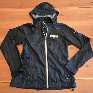 Columbia Black Windbreaker Jacket - Purdue University